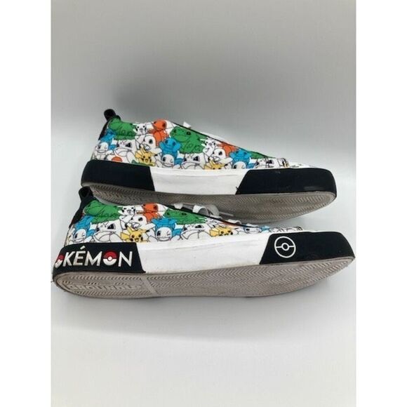 Pokemon Sneakers Men’s Size 9 Ground Up Canvas Low Top Colorful Shoes Squirtle - Picture 3 of 16